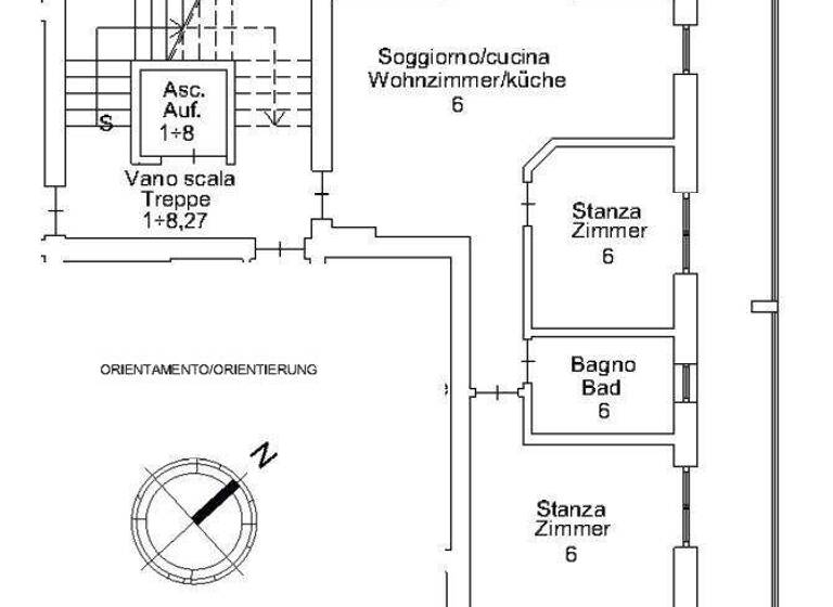 Wohnung zum Kauf 450.000 € 3 Zimmer 84 m² 2. Geschoss frei ab sofort Del Parco Bolzano 39100