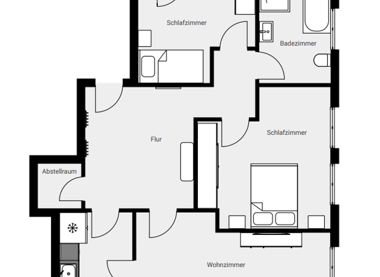 Wohnung zur Miete 480 € 3 Zimmer 83 m² 3. Geschoss frei ab 01.06.2026 Reichenbach 08468