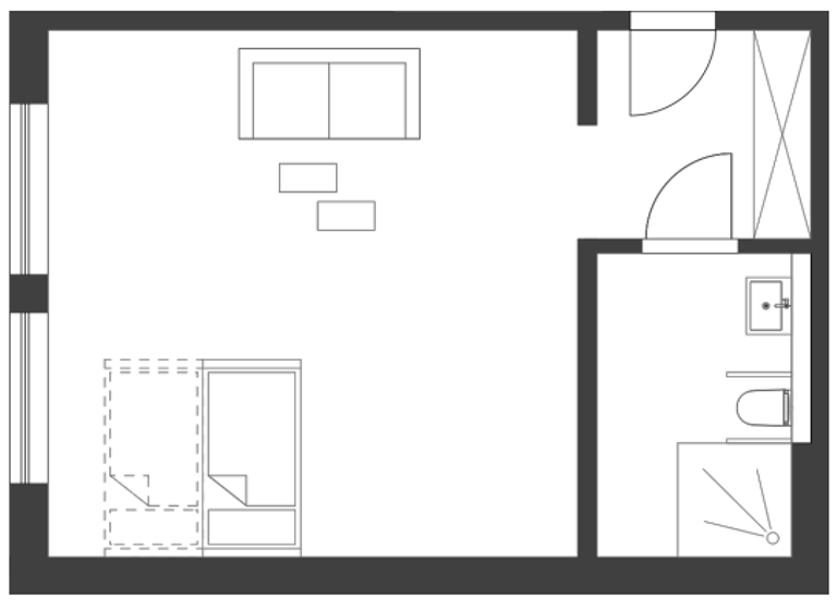 Studio zur Miete 1.215 € 1 Zimmer 43,4 m² 1. Geschoss frei ab sofort Seepromenade Zwenkau 04442
