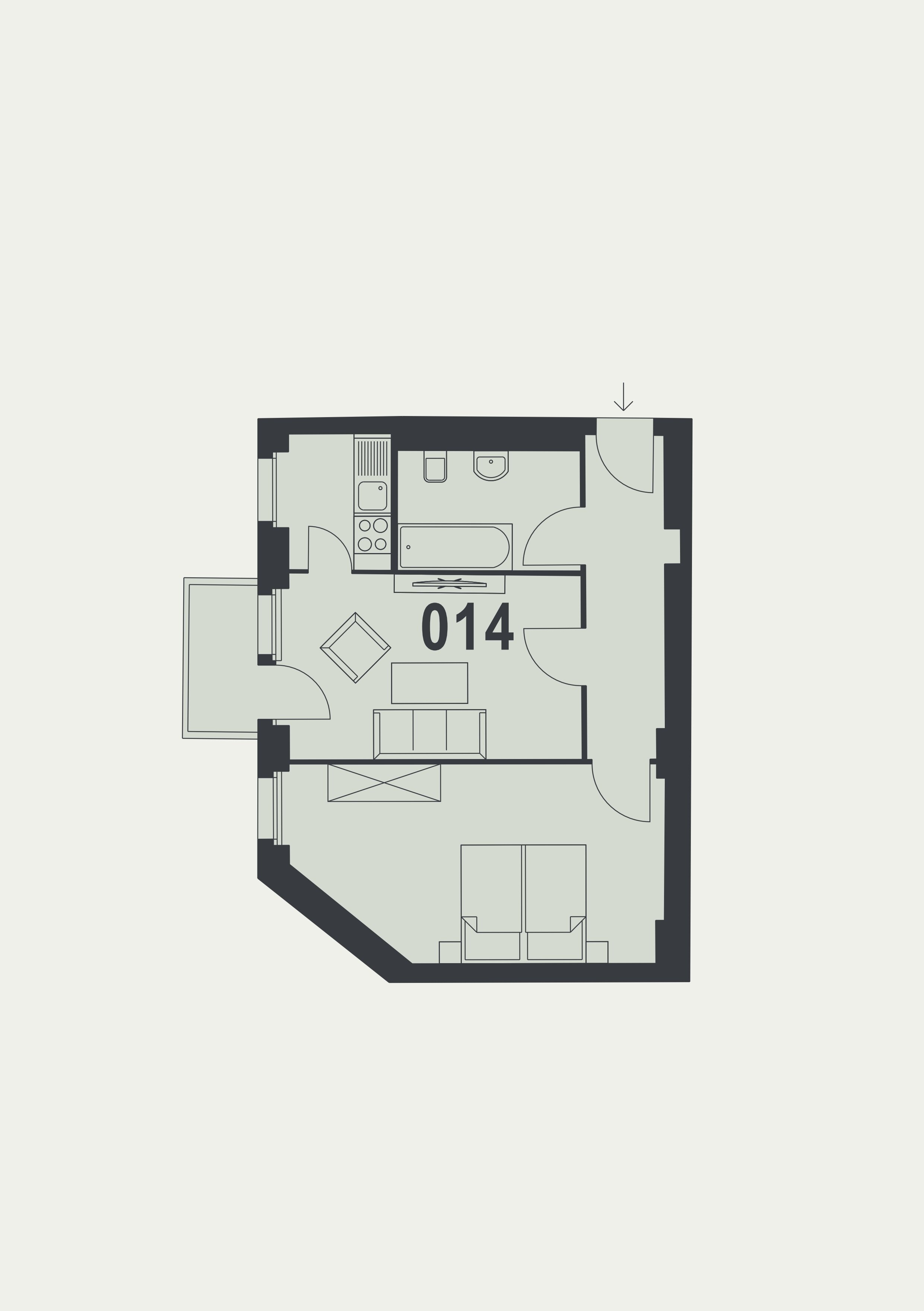 Wohnung zum Kauf 235.000 € 2 Zimmer 48,9 m²<br/>Wohnfläche 2.<br/>Geschoss Gélieustraße 10 Lichterfelde Berlin 12203