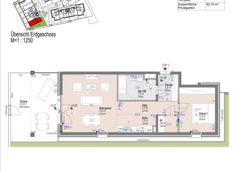 Wohnung zum Kauf - Erstbezug 282.921 € 2 Zimmer 64,6 m² EG frei ab 01.09.2026 Elisabeth Bollenberger - Gasse Wiener Neustadt 2700
