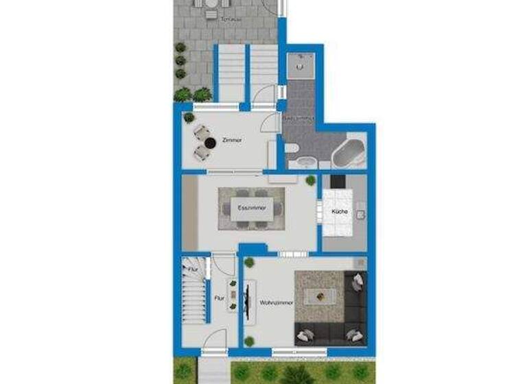 Reihenmittelhaus zum Kauf 315.000 € 5 Zimmer 105 m² 340 m² Grundstück Gesundbrunnen Halle 06128