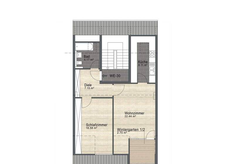 Wohnung zum Kauf 349.000 € 2 Zimmer 57,5 m² 3. Geschoss Poing 85586