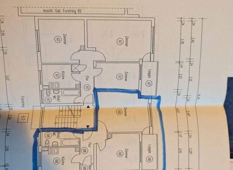 Wohnung zum Kauf provisionsfrei 219.000 € 2 Zimmer 54 m² EG Forstring 67 Oberlinden Langen (Hessen) 63225