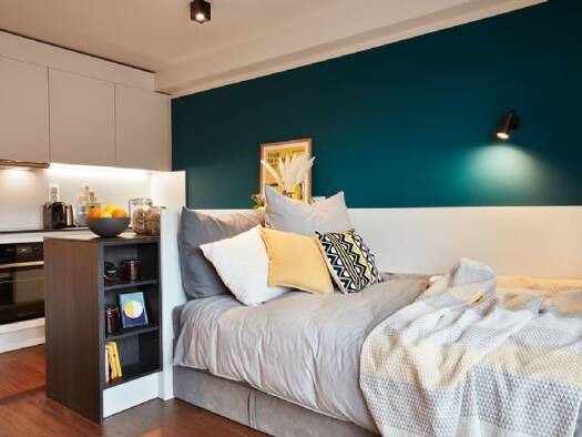 Studio zur Miete Wohnen auf Zeit 1.262 € 1 Zimmer 33 m² frei ab sofort Oeverseestraße 7 Altona-Nord Hamburg 22769