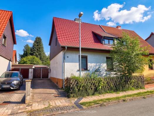 Doppelhaushälfte zum Kauf 29.900 € 4 Zimmer 80 m² 575 m² Grundstück Gemeindemühlenweg 10 Bleicherode Bleicherode 99752