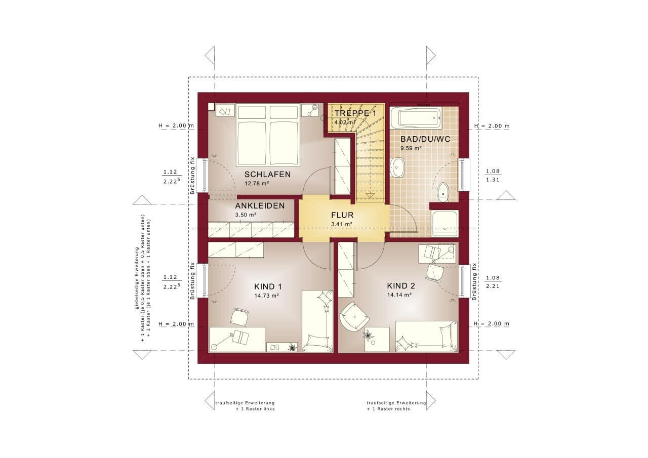 Einfamilienhaus zum Kauf provisionsfrei 388.877 € 4 Zimmer 125,1 m²<br/>Wohnfläche 669 m²<br/>Grundstück Niederbrombach 55767