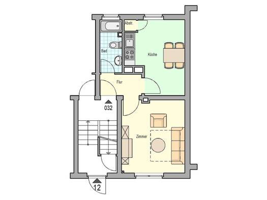 Wohnung zur Miete 240 € 2 Zimmer 33 m² EG frei ab 01.04.2026 Bitburg 54634