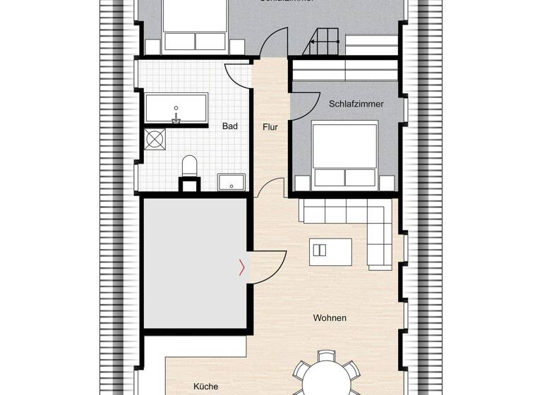 Wohnung zur Miete 1.000 € 4,5 Zimmer 98 m² 3. Geschoss Malmsheim Renningen 71272