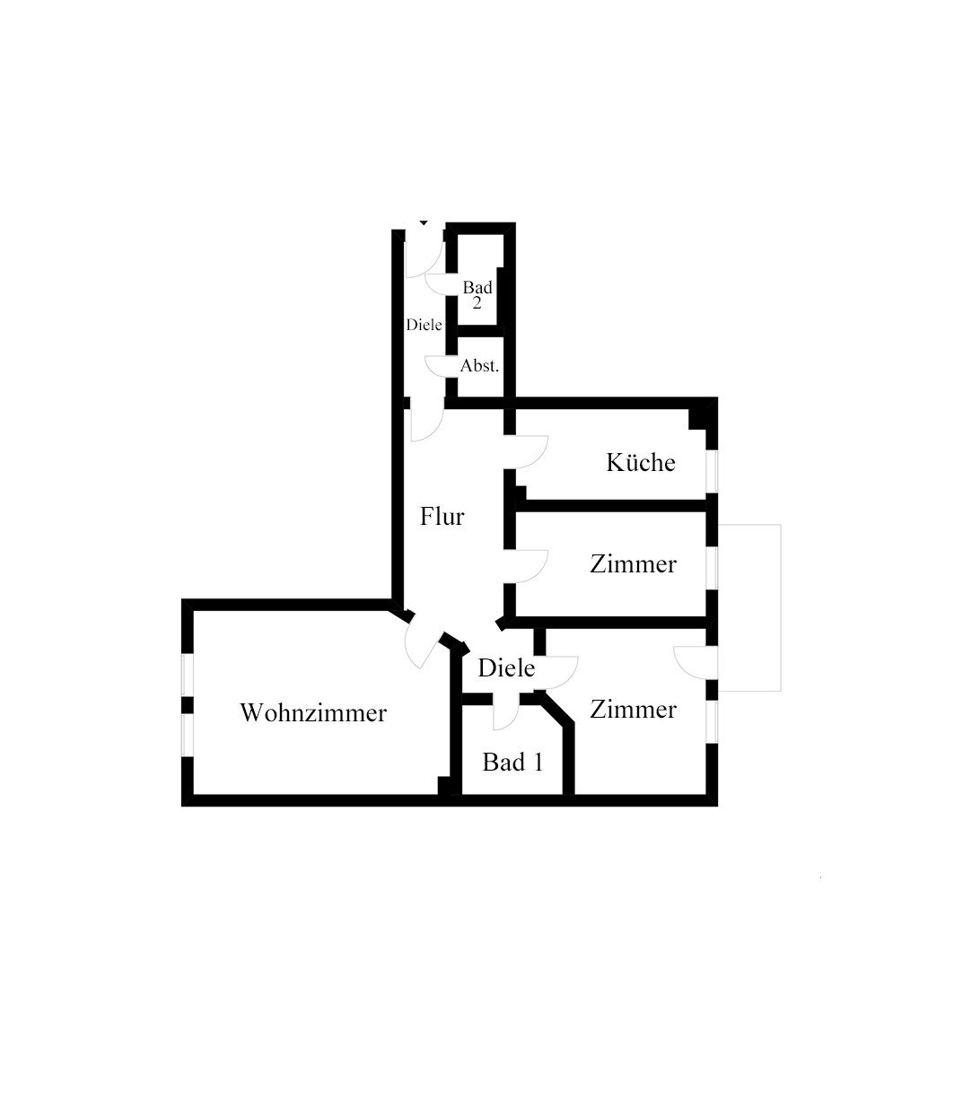 Wohnung zum Kauf 325.000 € 3 Zimmer 105 m²<br/>Wohnfläche Löbervorstadt Erfurt 99096