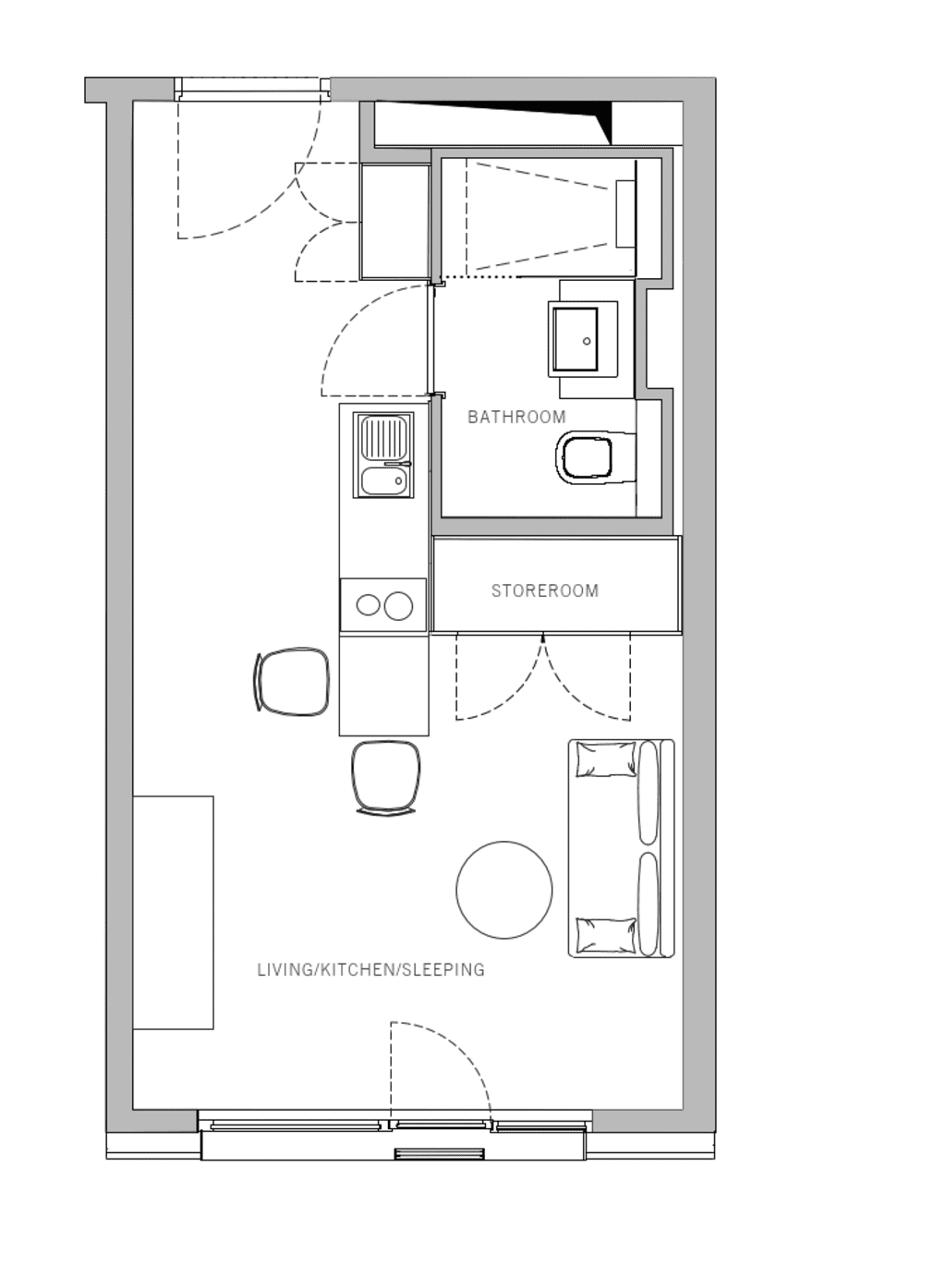 Wohnung zur Miete Wohnen auf Zeit 1.500 € 1 Zimmer 26 m²<br/>Wohnfläche ab sofort<br/>Verfügbarkeit Lehrter Straße Moabit Berlin 10557