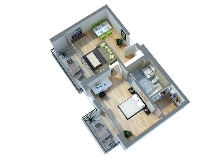 Wohnung zum Kauf 275.000 € 2 Zimmer 59,9 m² 1. Geschoss Adlershof Berlin 12489