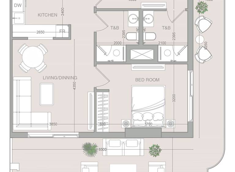 Wohnung zum Kauf provisionsfrei 473.119 € 3 Zimmer 132,4 m² Dubai 00000
