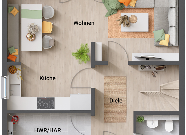 Einfamilienhaus zum Kauf provisionsfrei 233.200 € 3 Zimmer 106 m² 740 m² Grundstück Berenbostel Garbsen 30827