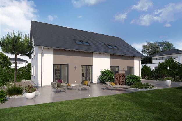 Doppelhaushälfte zum Kauf - Neubau 783.900 € 5 Zimmer 143,7 m² 512 m² Grundstück Schreyerhof Mundelsheim 74395
