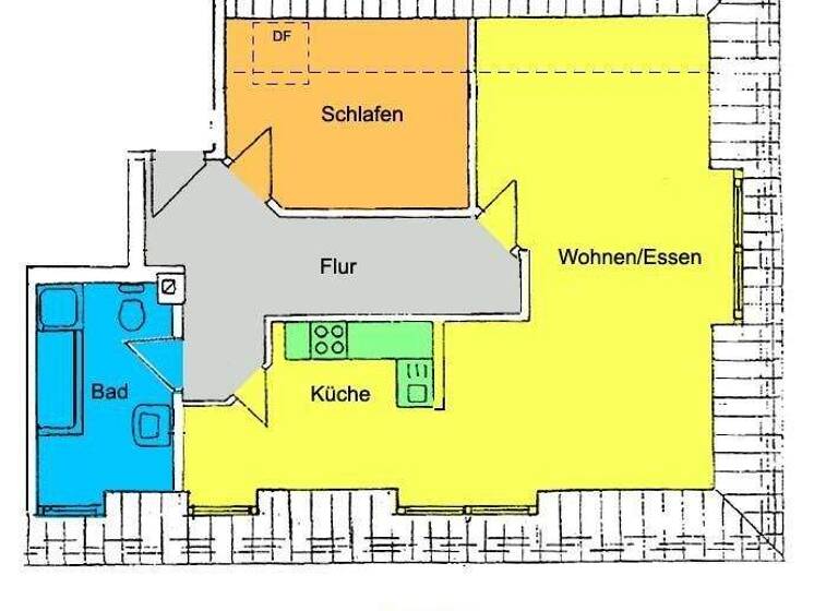 Wohnung zur Miete 359 € 2 Zimmer 59,8 m² Gröba Riesa 01591