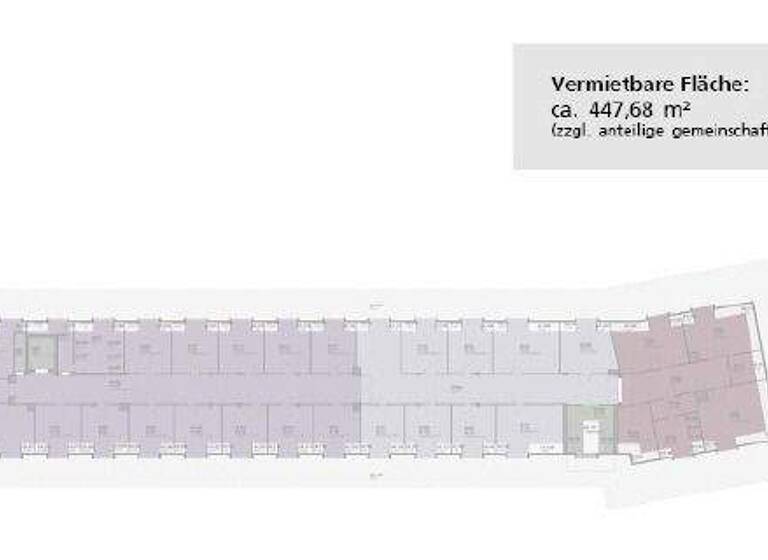 Büro zur Miete provisionsfrei 447,7 m² Bürofläche Johannstadt-Nord Dresden 01307