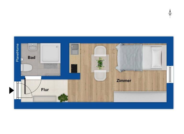 Studio zum Kauf 129.900 € 1 Zimmer 23,9 m² 4. Geschoss Gaustadt Bamberg 96047