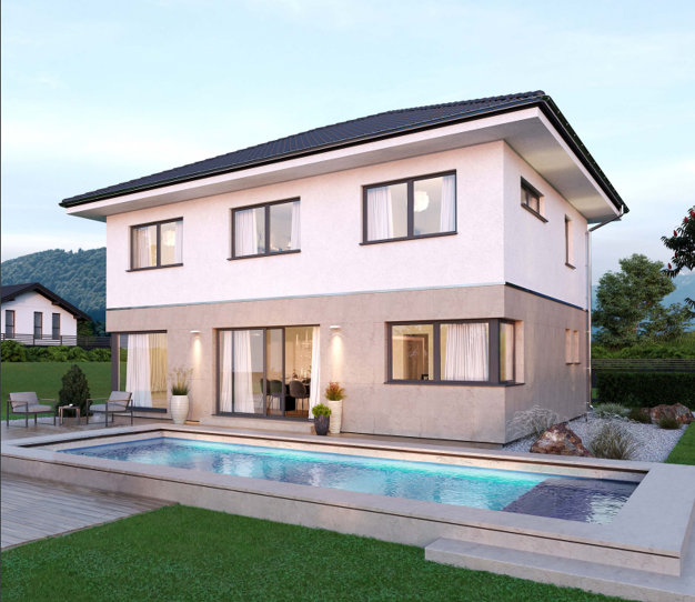 Einfamilienhaus zum Kauf - Neubau 589.500 € 5 Zimmer 138 m² 480 m² Grundstück Sassanfahrt Hirschaid 96114