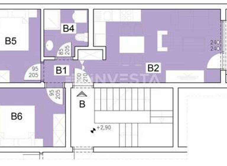 Wohnung zum Kauf 238.000 € 2 Zimmer 73 m² 1. Geschoss Sijana, Pula Monvidal - Monte Ghiro