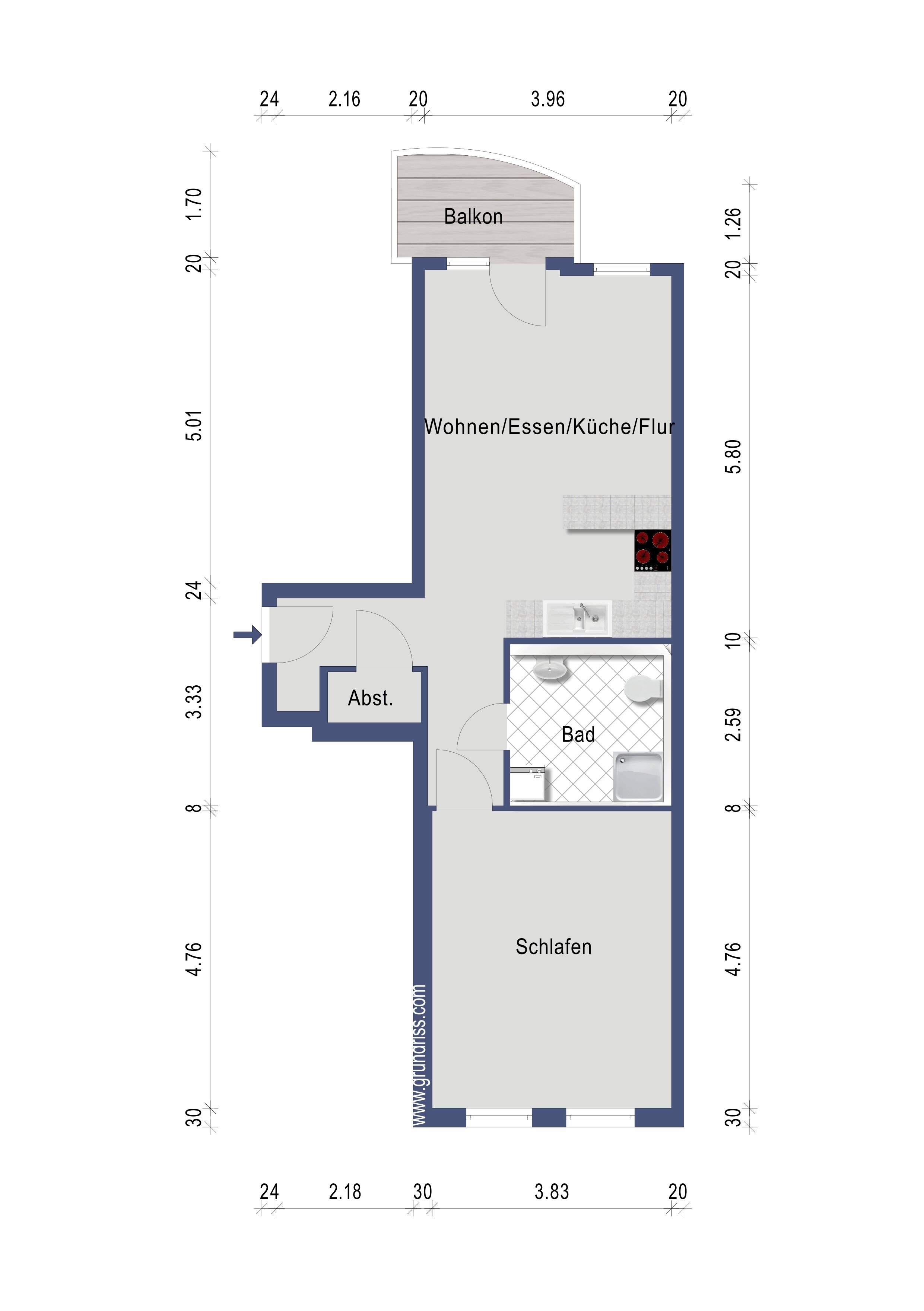 Wohnung zum Kauf 169.000 € 2 Zimmer 61 m²<br/>Wohnfläche 2.<br/>Geschoss Friesenheim / Stadtbezirk 151 Ludwigshafen am Rhein 67063