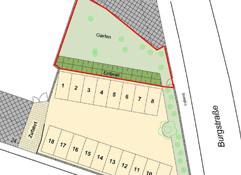 Freizeitgrundstück zur Miete 150 € 244 m² Grundstück Burgstraße 9 Giebichenstein Halle (Saale)-Giebichenstein 06114