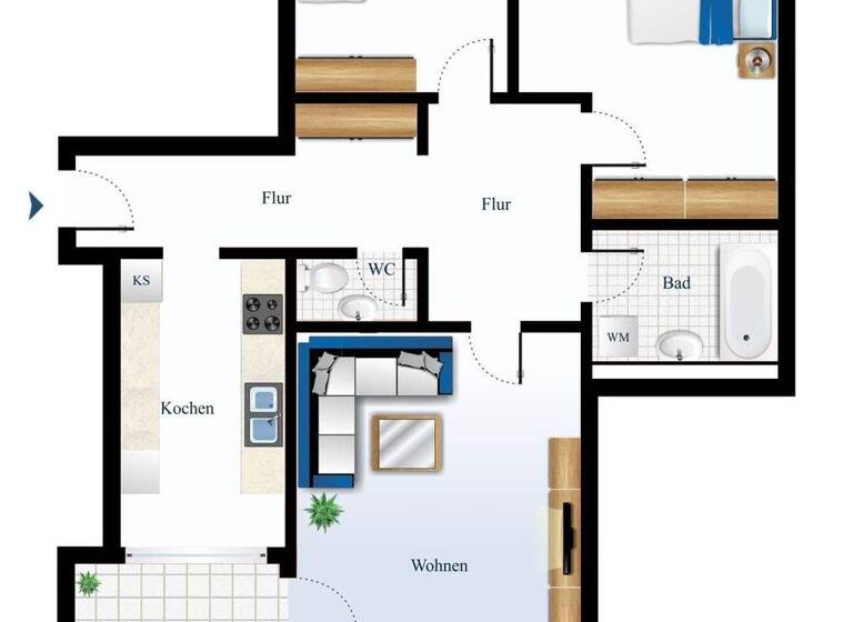 Wohnung zum Kauf 450.000 € 3 Zimmer 85 m² 2. Geschoss Neugermering Germering 82110