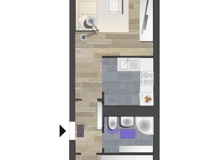 Wohnung zur Miete 227 € 2 Zimmer 41,4 m² 4. Geschoss frei ab 01.03.2026 Am Harthwald 62 Markersdorf Chemnitz 09123