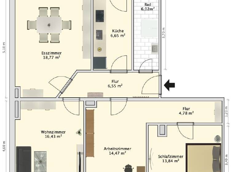 Wohnung zum Kauf 149.000 € 4 Zimmer 91,4 m² 2. Geschoss Heppens Wilhelmshaven-Heppens 26384