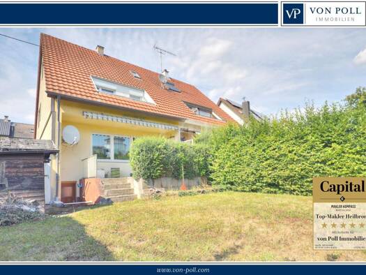 Doppelhaushälfte zum Kauf 395.000 € 6 Zimmer 105 m² 255 m² Grundstück Schluchtern Leingarten / Schluchtern 74211