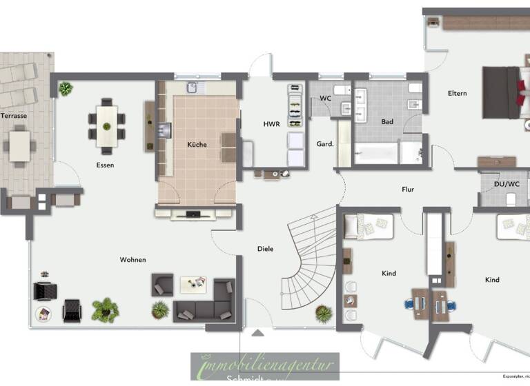 Terrassenwohnung zur Miete 1.200 € 4 Zimmer 190 m² 1. Geschoss Idar-Oberstein 55743