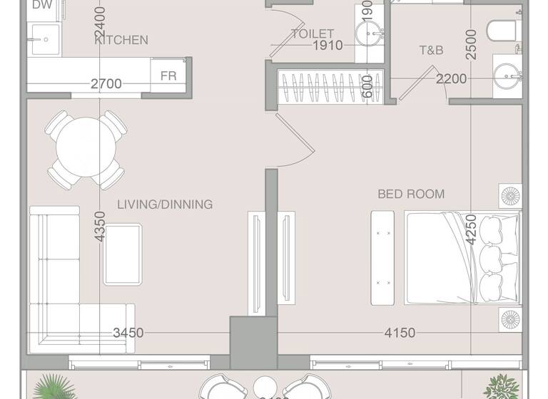 Wohnung zum Kauf provisionsfrei 279.660 € 2 Zimmer 72,9 m² Dubai 00000