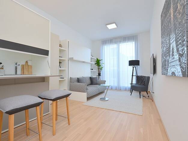 Wohnung zur Miete 1.130 € 1 Zimmer 23 m² 1. Geschoss frei ab sofort West Ludwigsburg 71636