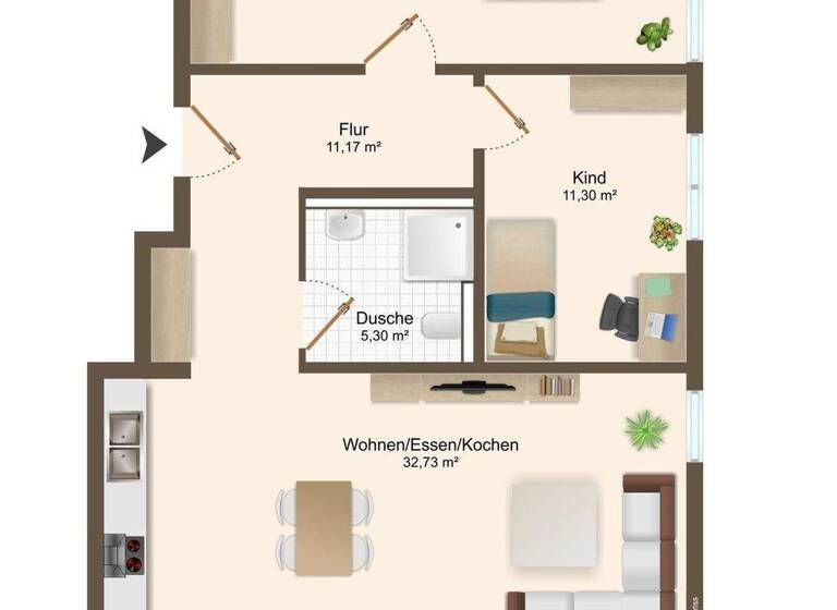 Wohnung zum Kauf - Erstbezug provisionsfrei 352.350 € 3 Zimmer 81 m² Schwenningen Villingen-Schwenningen 78054