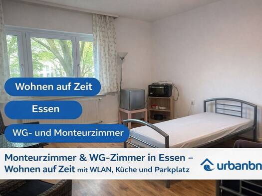 Studio zur Miete auf Zeit 590 € 1 Zimmer 25 m² frei ab 10.05.2026 Barbarakirchgang 0 Ostviertel Essen 45139
