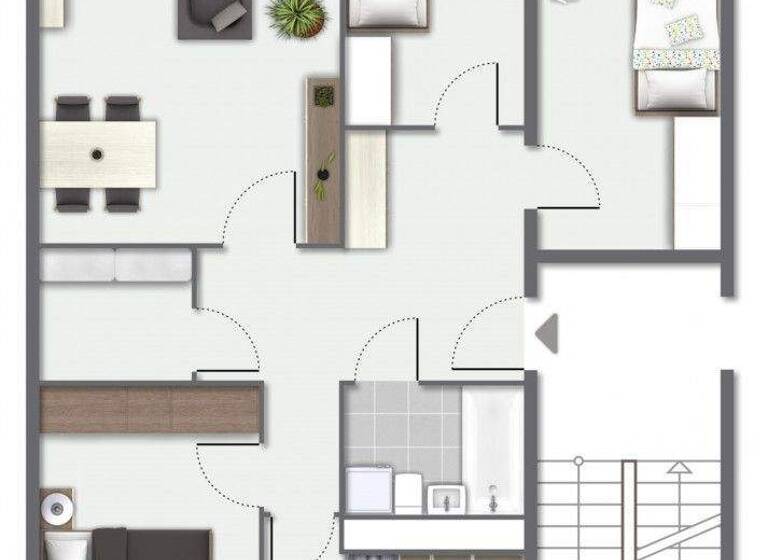 Wohnung zur Miete 470 € 4 Zimmer 80 m² 3. Geschoss Hilde-Coppi-Straße 45 Bieblach-Ost Gera 07552