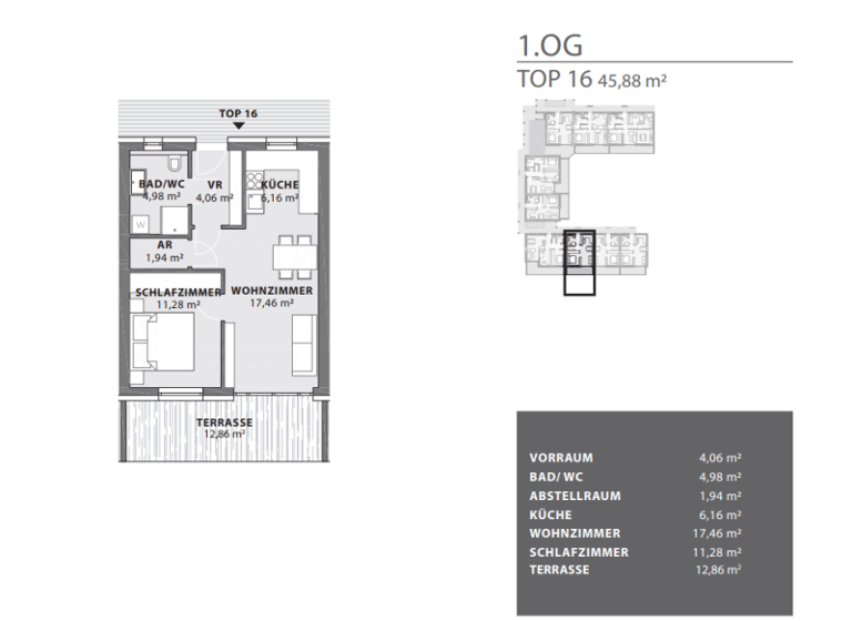 Wohnung zum Kauf - Erstbezug provisionsfrei 169.756 € 2 Zimmer 45,9 m² Fürstenfeld 8280