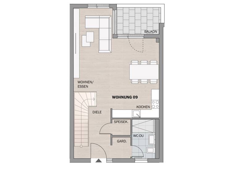 Wohnung zum Kauf - Erstbezug 598.800 € 3 Zimmer 93 m² Schnait Weinstadt 71384