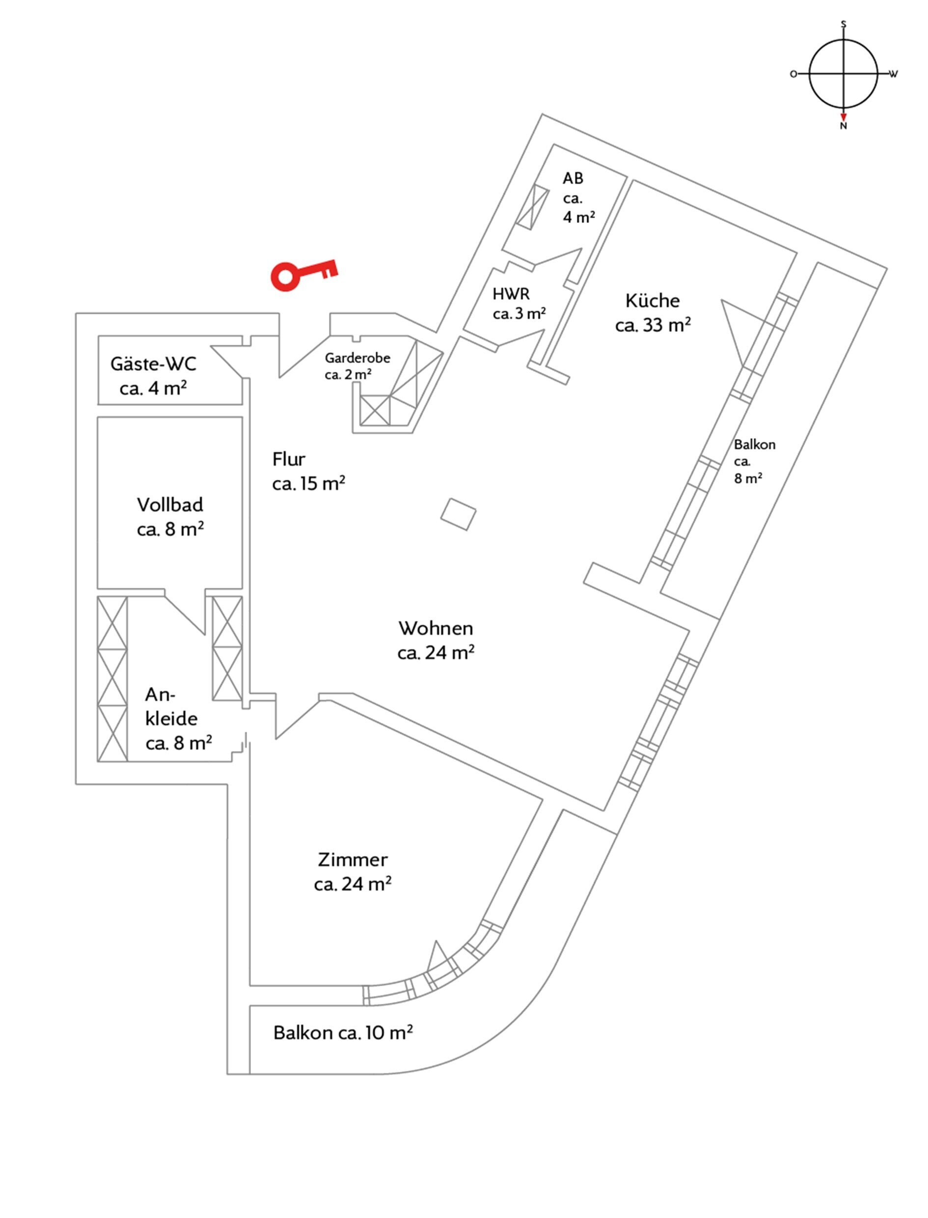 Wohnung zur Miete 3.500 € 2 Zimmer 133 m²<br/>Wohnfläche 2.<br/>Geschoss Rotherbaum Hamburg 20148