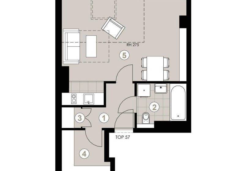 Studio zum Kauf 199.000 € 1 Zimmer 41,5 m² Wien 1140