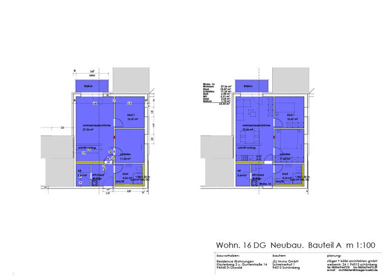 Wohnung zur Miete 590 € 3 Zimmer 65,6 m² 2. Geschoss frei ab sofort Klosterberg 2 Sankt Oswald Sankt Oswald-Riedlhütte 94568