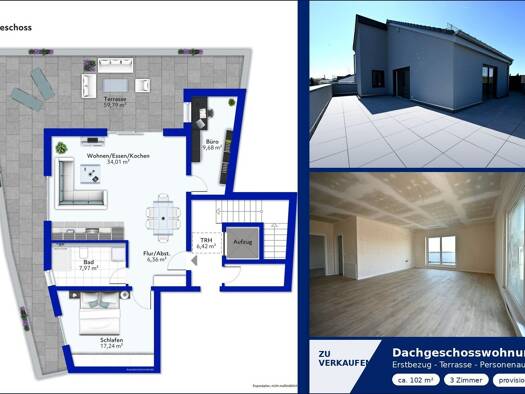 Wohnung zum Kauf provisionsfrei 380.000 € 3 Zimmer 102 m² Neuwied Neuwied 56564