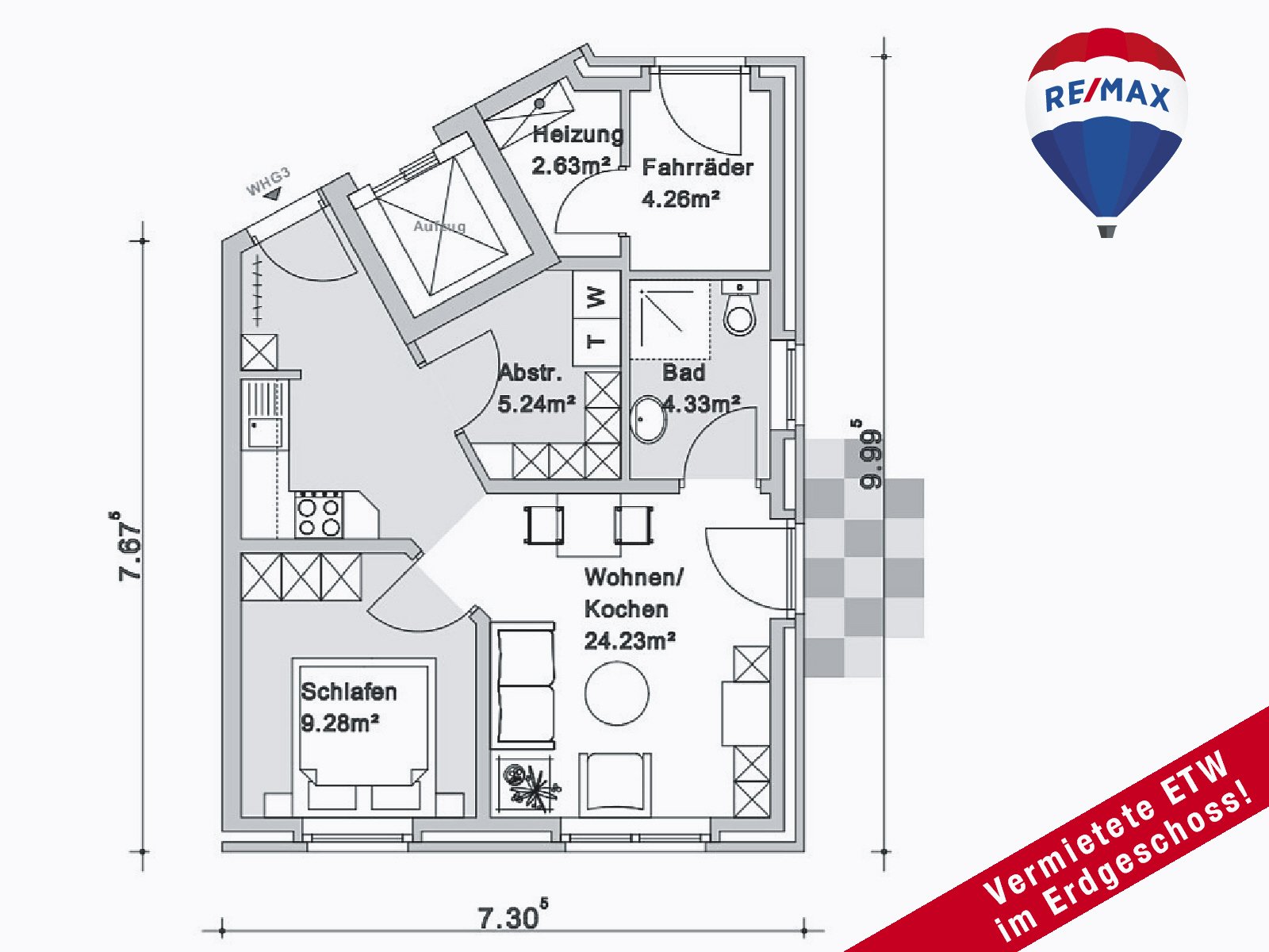 Wohnung zum Kauf 169.000 € 2 Zimmer 45 m²<br/>Wohnfläche Kleve Kleve 47533