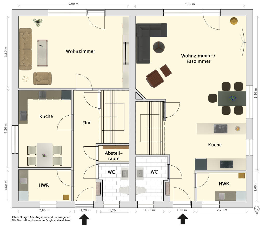 Doppelhaushälfte zum Kauf 229.000 € 4 Zimmer 93,7 m²<br/>Wohnfläche 378 m²<br/>Grundstück Uttel Wittmund-Leerhafe 26409