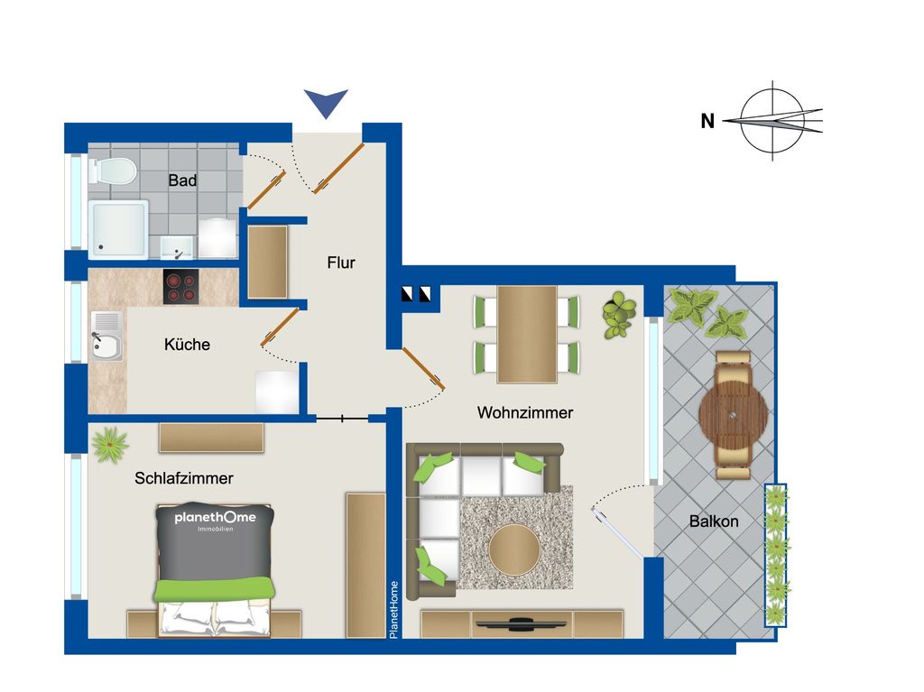 Wohnung zum Kauf 175.000 € 2 Zimmer 55,1 m²<br/>Wohnfläche 1.<br/>Geschoss Steglitz Berlin 12163