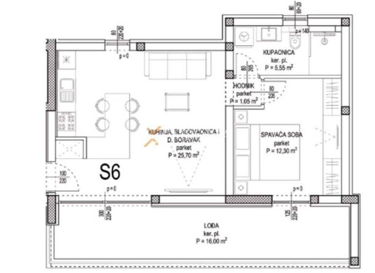 Wohnung zum Kauf 525.000 € 2 Zimmer 92 m² 2. Geschoss Sukosan