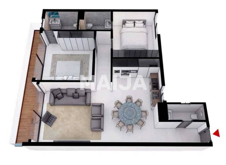 Studio zum Kauf 160.335 € 3 Zimmer 100 m²<br/>Wohnfläche 4.<br/>Geschoss Almadies Almadies 12000