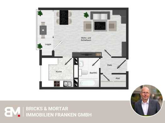 Wohnung zum Kauf 125.000 € 1 Zimmer 38,1 m² 10. Geschoss Langwasser Südöstliche Außenstadt 90473