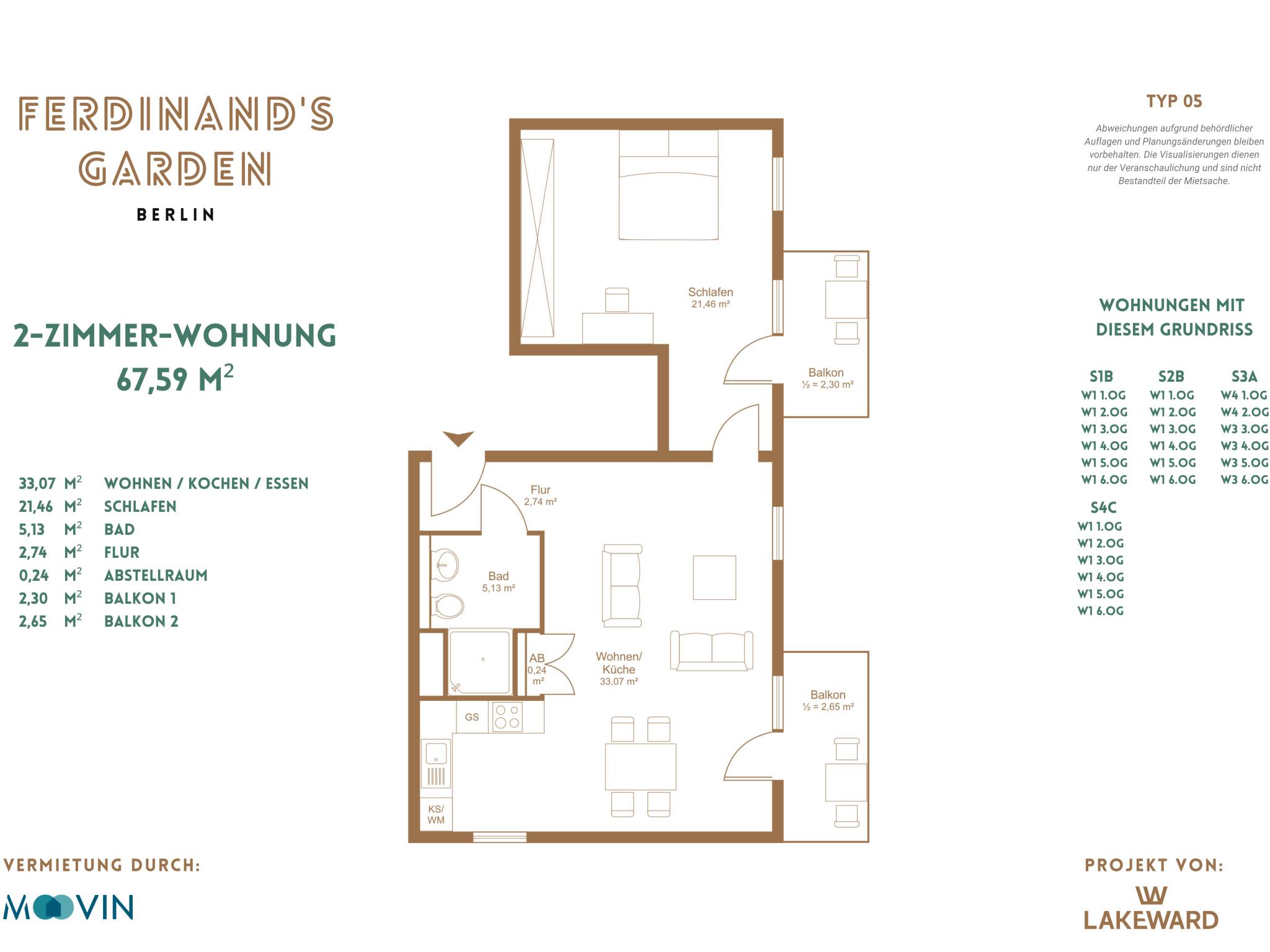 Studio zur Miete 1.328 € 2 Zimmer 67,6 m²<br/>Wohnfläche 4.<br/>Geschoss 01.03.2025<br/>Verfügbarkeit Ferdinand-Schultze-Strasse 35 Alt-Hohenschönhausen Berlin 13055