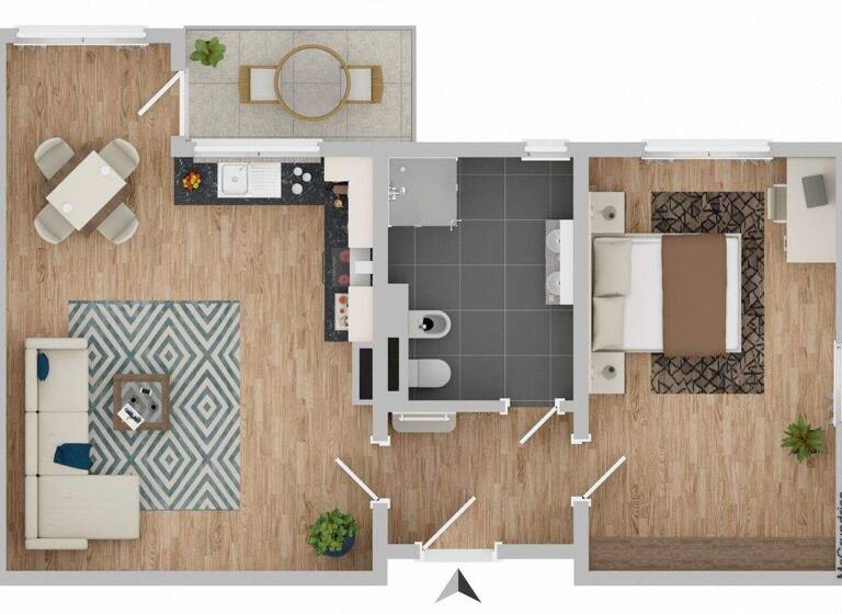 Wohnung zum Kauf provisionsfrei 167.000 € 62,7 m² EG Löbervorstadt Erfurt 99096